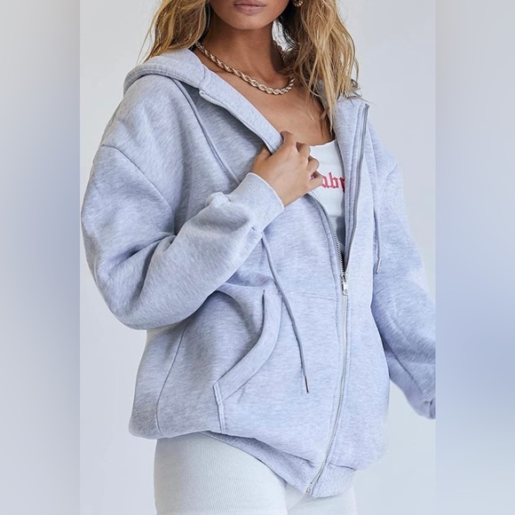 EFAN Women's Cute Hoodies Teen Girl Fall Jacket Oversized Sweatshirts - Picture 4 of 4